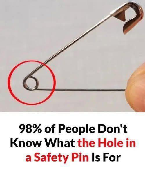 What’s the Purpose of That Tiny Hole in a Safety Pin? You’ll Be Surprised How Useful It Really Is