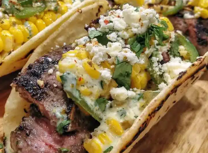 Grilled Elote Steak Tacos