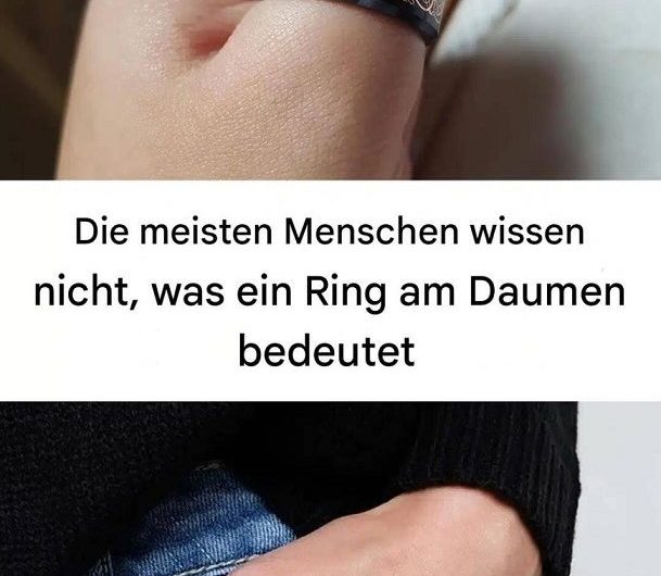 Ein Ring am Daumen – und plötzlich siehst du Menschen anders