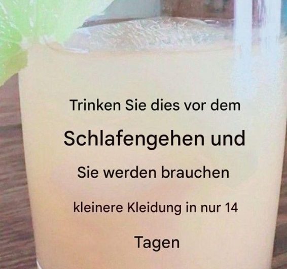 Ich habe 7 Nächte lang dieses Getränk vor dem Schlafen getrunken – mein Bauch war plötzlich weg!