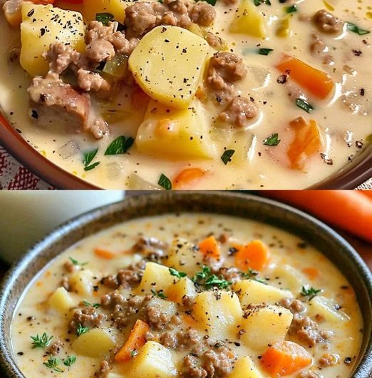 Low-Carb Hamburger Suppe – die leichte Version, die genauso satt macht