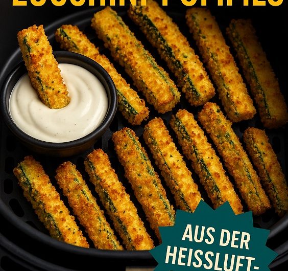 Knusprige Zucchini‑Pommes aus der Heißluftfritteuse – ein Familienhit!
