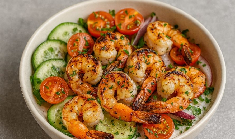 Garnelen-Souvlaki Low Carb – Mediterranes Grillvergnügen ohne Reue