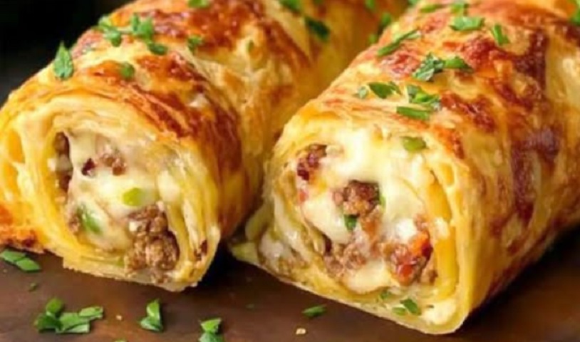 Knusprig überbackene Low-Carb-Hackfleisch-Wraps – Genuss ohne Kohlenhydratlast