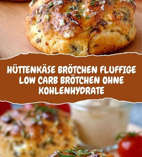 HÜTTENKÄSE BRÖTCHEN Fluffige Low Carb Brötchen ganz ohne Kohlenhydrate – schnell & einfach wie vom Bäcker!