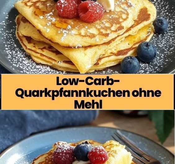 Low-Carb Quarkpfannkuchen ohne Mehl