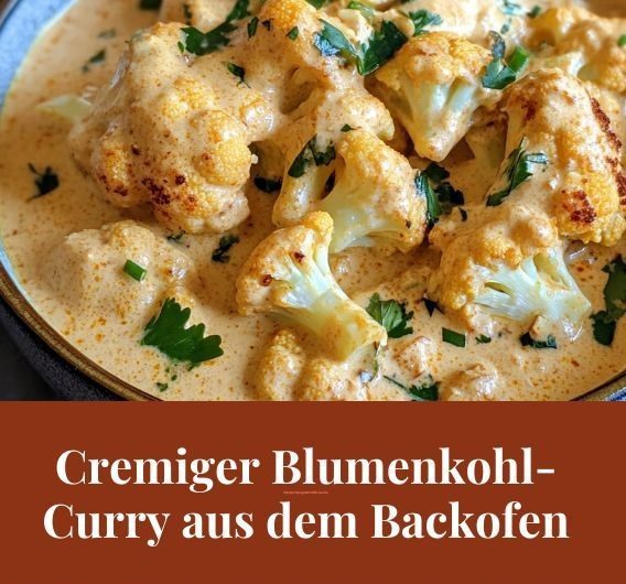 Cremiger Blumenkohl-Curry aus dem Backofen – Low Carb Genuss voller Aroma