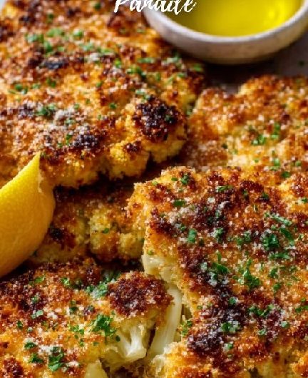 Schnitzel aus Blumenkohl mit Parmesan-Panade: Gesund genießen!