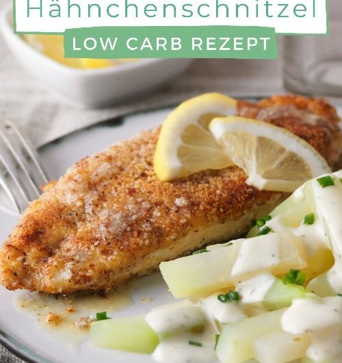 Hähnchenschnitzel mit Mandelpanade und cremigem Kohlrabigemüse