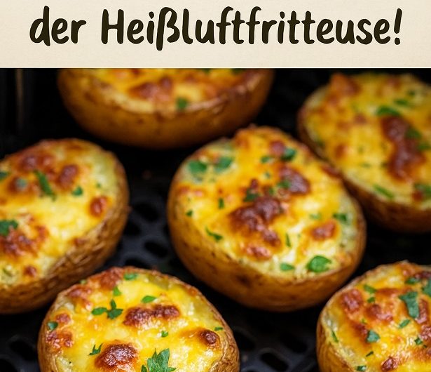 Gebackene Käse-Kartoffeln aus der Heißluftfritteuse – das Familienrezept, das mein Alltag verändert hat