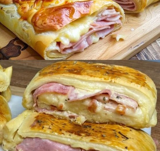 Als ich diesen Schinken-Käse-Strudel in der Heißluftfritteuse gemacht habe, hat mein Mann gesagt: ‚So etwas Leckeres hast du noch nie gezaubert!
