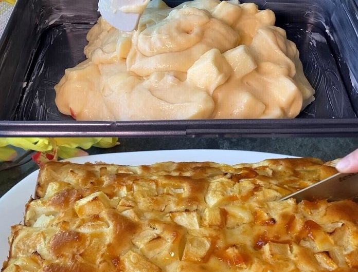 Low-Carb Apfelkuchen in nur 10 Minuten – so saftig, dass er auf der Zunge schmilzt!