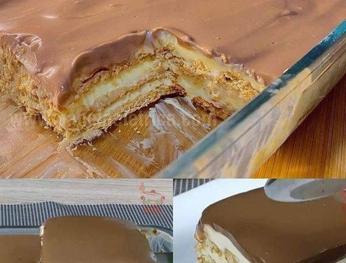 Low-Carb-Milch-Keks-Kuchen – cremig, süß und ohne Zucker