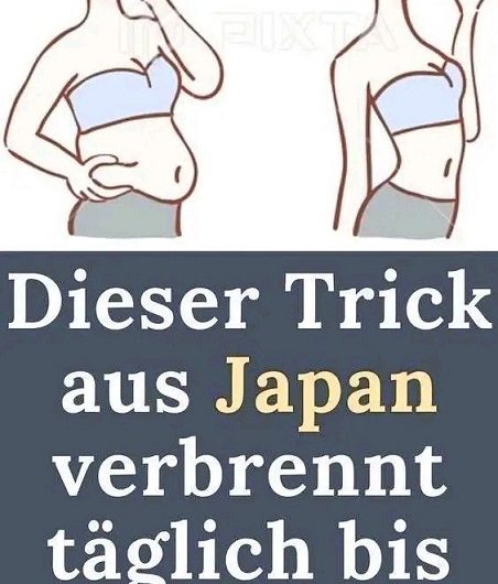 Dieser Trick aus Japan verbrennt täglich bis zu 1 Kilo Bauchfett – und funktioniert auch bei einer Low-Carb-Ernährung