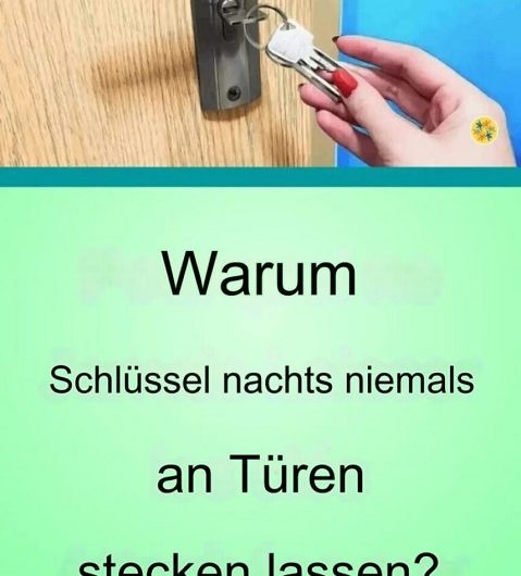 Warum Sie nachts niemals den Schlüssel im Türschloss lassen sollten – eine einfache Angewohnheit, die Ihr Zuhause sicherer macht
