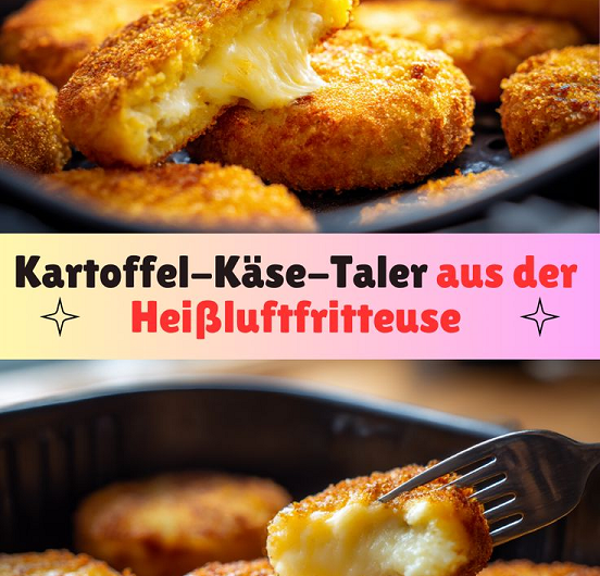 Kartoffel-Käse-Taler aus der Heißluftfritteuse