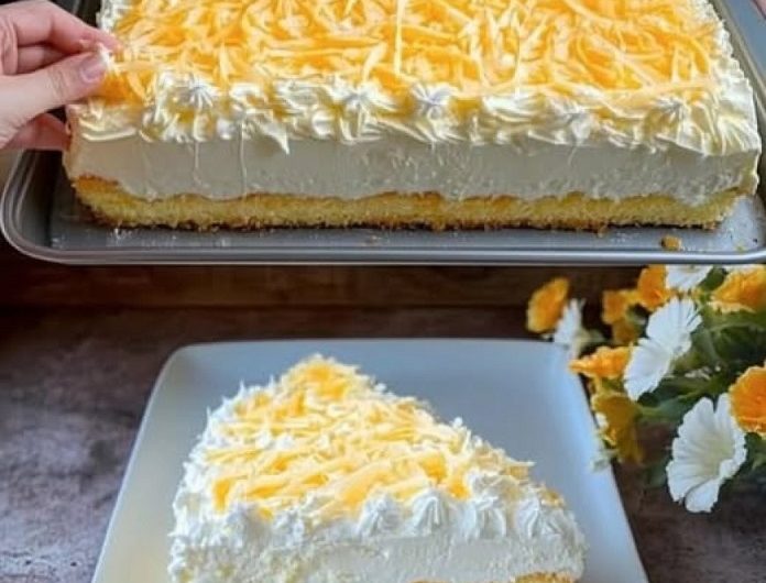 Low-Carb Fantakuchen mit Zitronencreme und Mandarinen – Meine zuckerarme Lieblingsversion