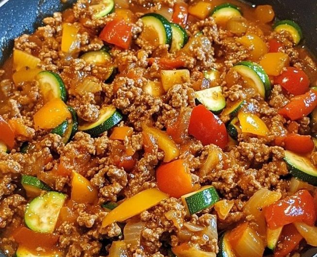 Hackfleisch-Gemüse-Pfanne – einfach, ehrlich und Low Carb