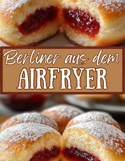 Berliner aus dem Airfryer – fluffig, goldbraun und wie aus Omas Küche