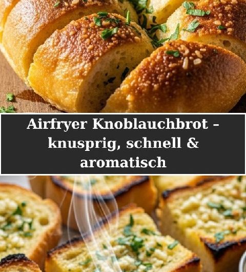 Airfryer Knoblauchbrot – knusprig, schnell & aromatisch