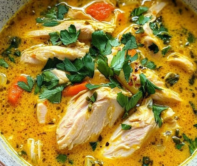 Low-Carb Kurkuma-Hühnersuppe – mein Familienrezept