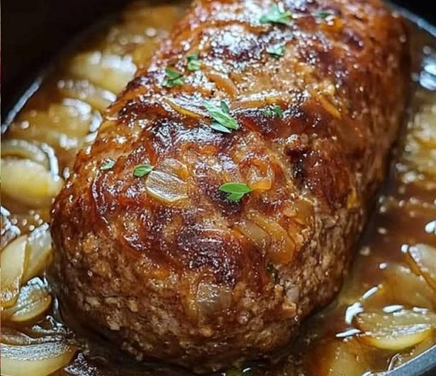 Der saftigste leichte Zwiebel-Hackbraten – ein Wohlfühlrezept, das Körper und Seele guttut