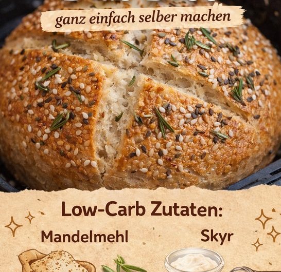 Gesundes Diät-Brot aus der Heißluftfritteuse – leicht, sättigend und ideal für den Alltag