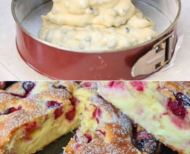 Blitz-Kirschkuchen mit Vanillepudding – mein schneller Wohlfühlkuchen, der auf der Zunge zergeht und immer gelingt