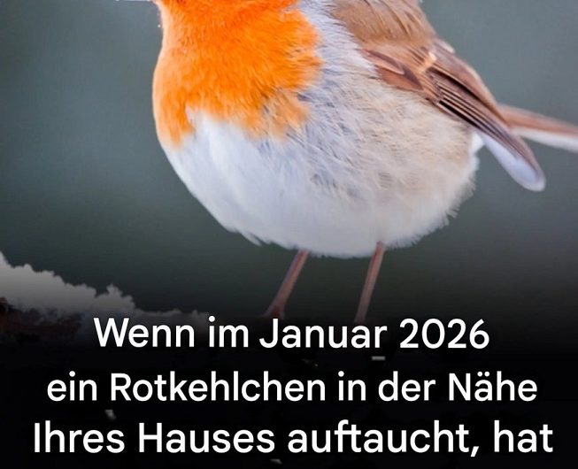 Wenn Sie in der Nähe Ihres Hauses ein Rotkehlchen sehen – warum dieser kleine Vogel so viele Menschen tief berührt