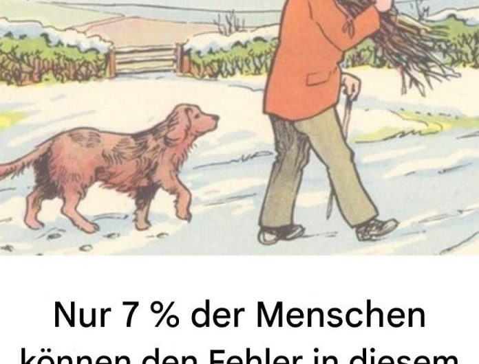Wo ist der Fehler im Bild? Eine kleine Winterzeichnung, die mich länger beschäftigt hat, als ich zugeben möchte