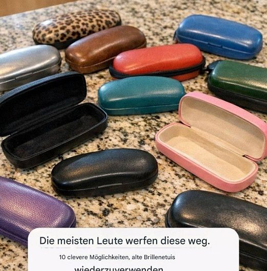 Sie liegen ungenutzt in der Schublade – und sind viel zu schade zum Wegwerfen: Was ich mit alten Brillenetuis heute ganz selbstverständlich mache