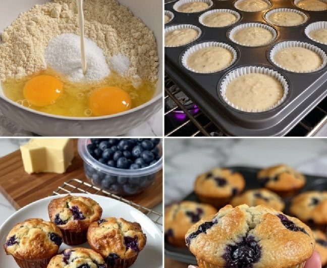 Saftige Heidelbeer-Muffins ohne Reue – mein leichter Lieblingskuchen für jeden Tag