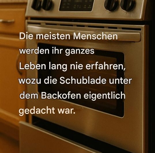 Die vergessene Schublade unter dem Backofen – Wie ich nach Jahren entdeckte, dass sie viel mehr kann als nur Stauraum sein