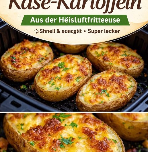 Knusprige Käse-Kartoffeln aus der Heißluftfritteuse – das einfache Familienrezept, das bei uns jeden Abend zum Lieblingsgericht geworden ist