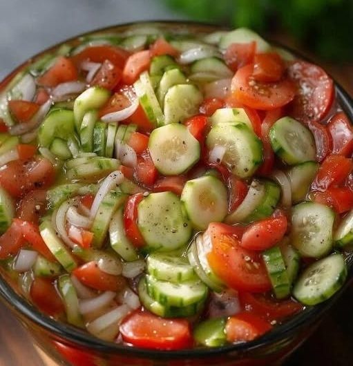Sommerlicher Türkischer Tomatensalat wie aus dem Urlaub – Frisch, saftig und voller Sonne