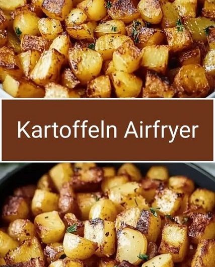 Knusprige Bratkartoffeln aus der Heißluftfritteuse wie bei uns zu Hause – einfach, goldbraun und voller Geschmack