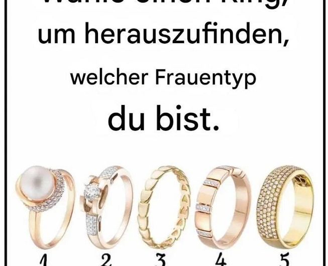Welcher Ring spricht dich sofort an? Ein kleiner Frauentest, der überraschend viel über deine Ausstrahlung verraten kann
