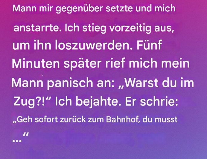 Als ich an diesem Abend früher ausstieg, ahnte ich noch nicht, dass mich genau diese Entscheidung retten würde