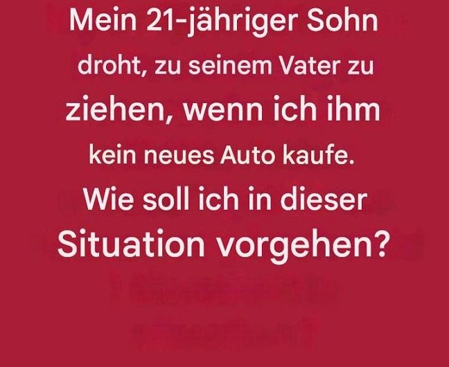 Ich fühlte mich wie in einer Sackgasse – als mein Sohn mir ein Ultimatum stellte, habe ich verstanden, wie schwierig Loslassen wirklich ist