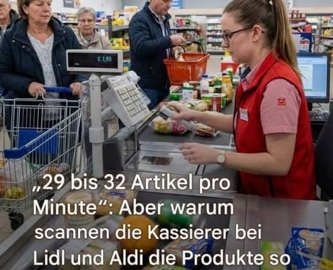 Warum Kassierer bei Lidl und Aldi so unglaublich schnell scannen – das System hinter dem Tempo, das viele Kunden überrascht