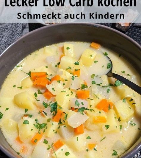 Cremiger Kohlrabi-Suppentopf mit Hackbällchen – einfach, sättigend und perfekt für kalte Tage