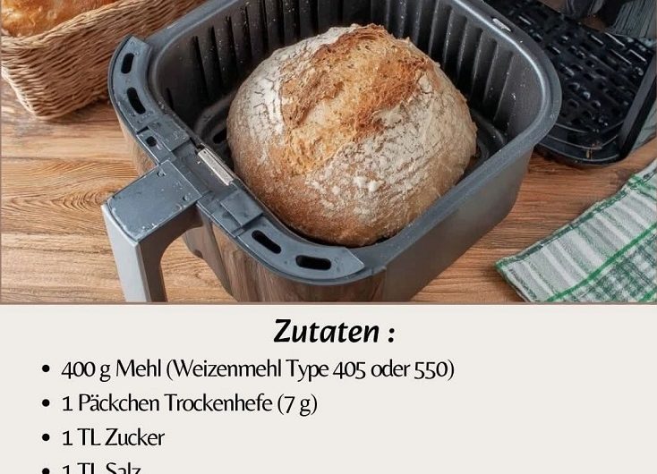 Airfryer-Brot – außen knusprig, innen weich und genau wie frisch vom Bäcker