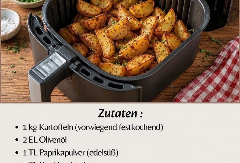 Knusprige Airfryer-Kartoffeln – das Rezept, das ich zufällig entdeckt habe und seitdem ständig mache
