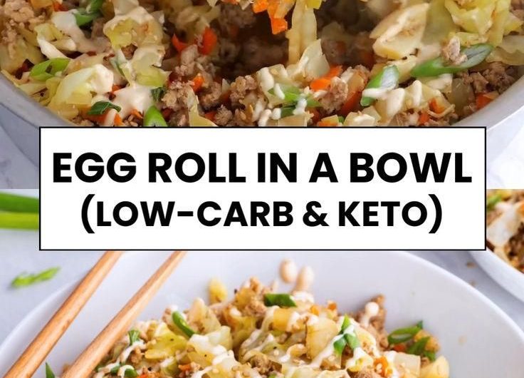 Easy Egg Roll in a Bowl (Low-Carb Recipe)