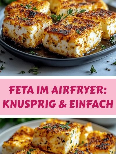 Knuspriger Feta aus dem Airfryer in 15 Minuten
