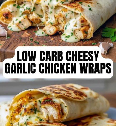 Shockingly Easy Low Carb Cheesy Garlic Chicken Wraps – Top Chicken Meal Prep Ideas Low Carb