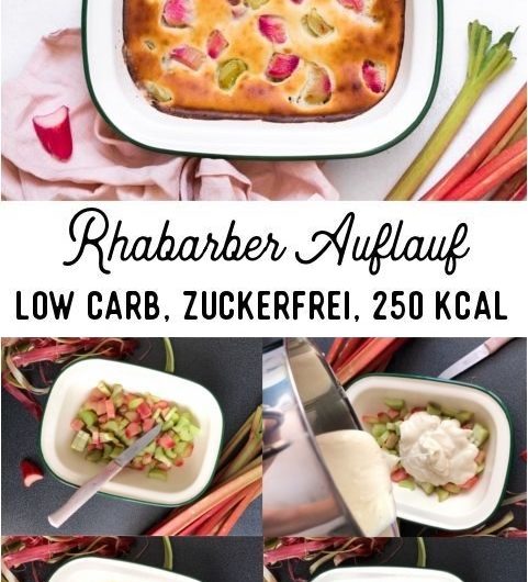Rhabarber Auflauf Low Carb, kalorienarm und zuckerfrei – Nicest Things