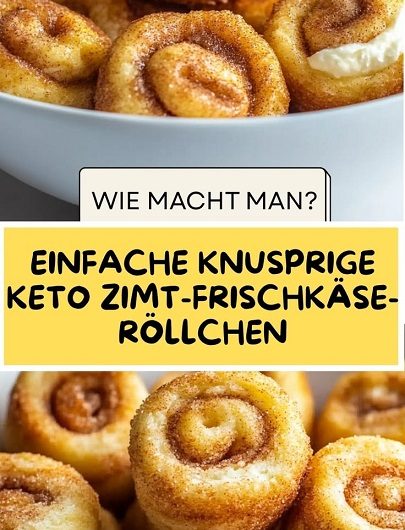 Einfache Knusprige Keto Zimt-Frischkäse-Röllchen für jeden Anlass genießen!