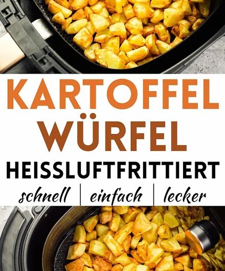 Knusprige Süßkartoffelwürfel aus dem Air Fryer