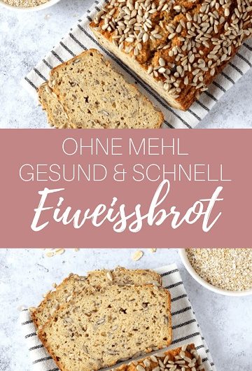 Low Carb Eiweißbrot ohne Mehl – Mit Quark & Saaten – Bäckerina